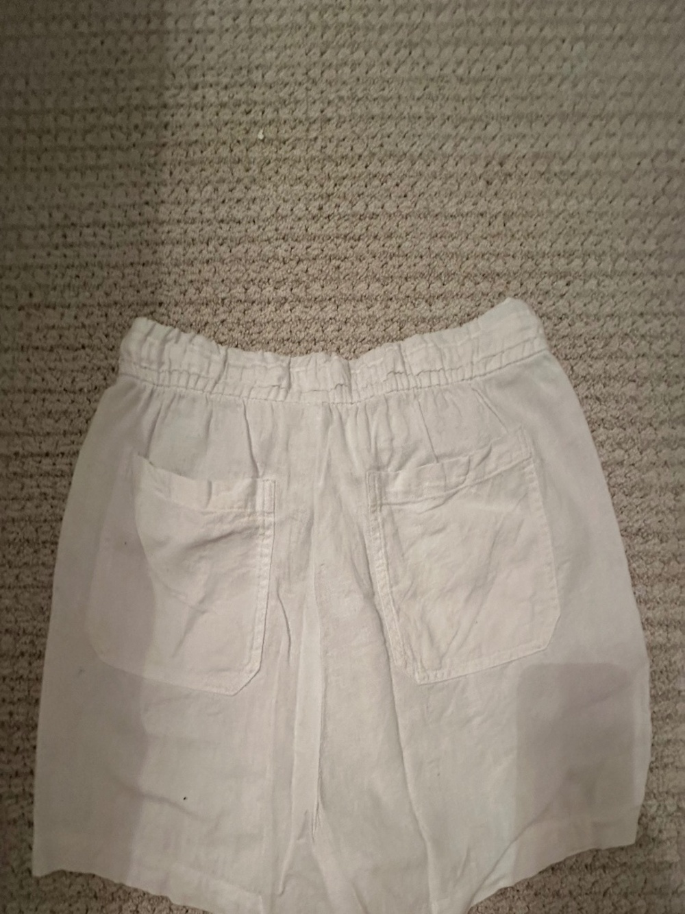 White cotton shorts